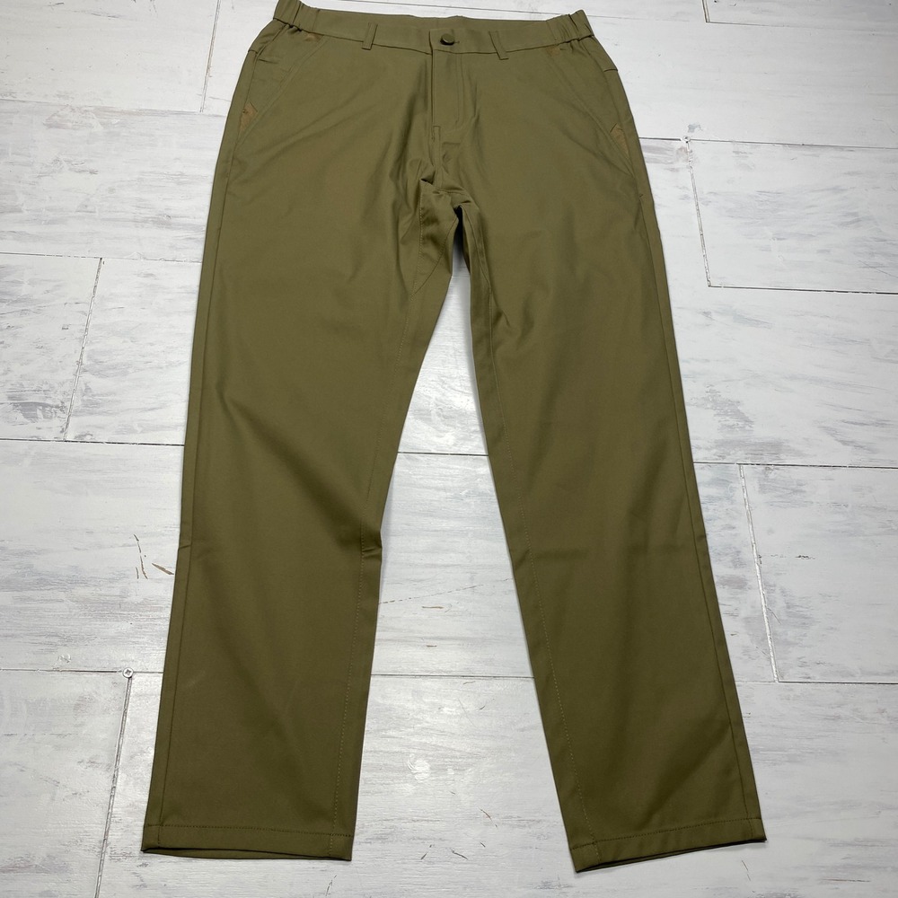 Jack Archer Jetsetter Tech Chinos Mens 30x28 Olive Green Slim Straight Pants